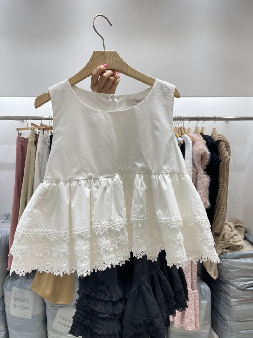 XPARTY韓國直郵女裝新品人氣25春夏推薦休閑職業時尚吊帶背心XPARTY吊帶/背心圖色1