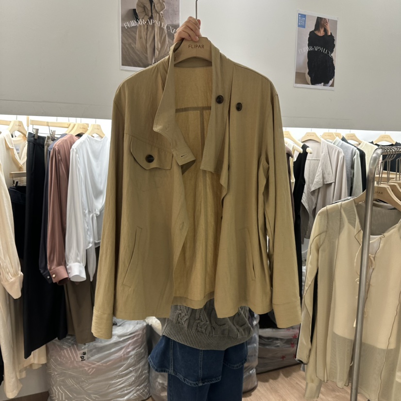 FLIPAR韓國直郵東大門代購女裝新品熱賣時尚25春夏襯衫蕾絲衫FLIPAR襯衫/蕾絲衫