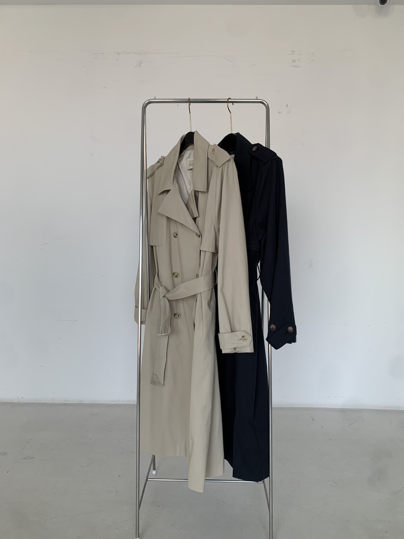 BETWEEN US韓國直郵女裝新款職業真品休閑25春夏長款風衣寬松JICJO:SEOUL長款風衣