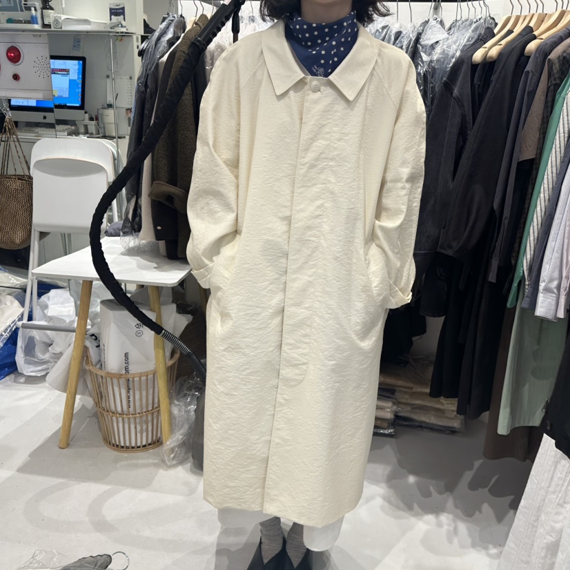 MOWER直郵韓國代購女裝新款25春夏人氣休閑真品熱賣長款風衣MOWER長款風衣圖色1