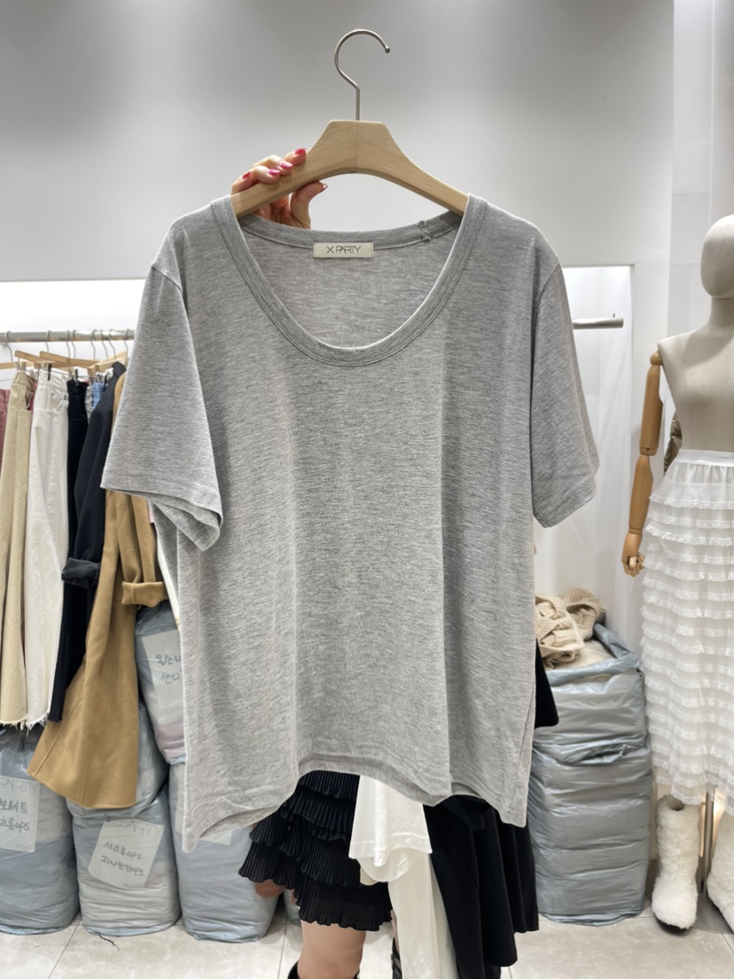XPARTY韓國直郵女裝新款人氣時尚25春夏休閑熱賣推薦真品T恤XPARTYT恤圖色3