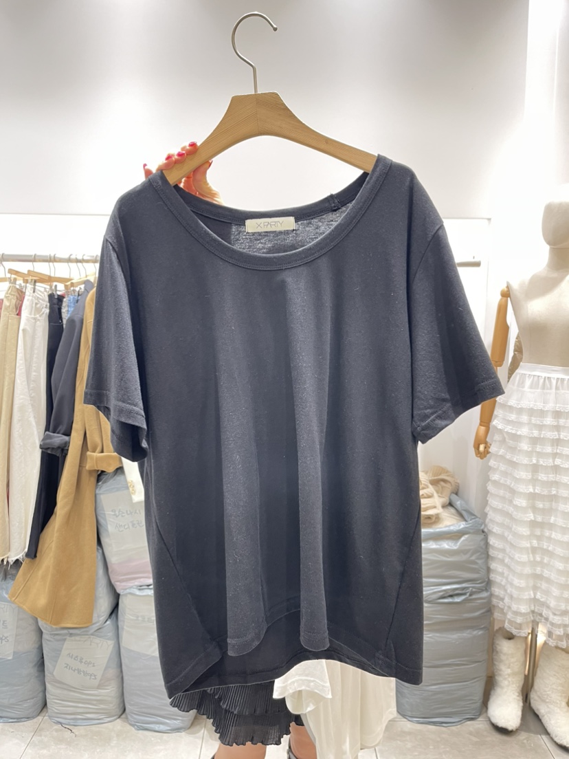 XPARTY韓國直郵女裝新款人氣時尚25春夏休閑熱賣推薦真品T恤XPARTYT恤圖色4