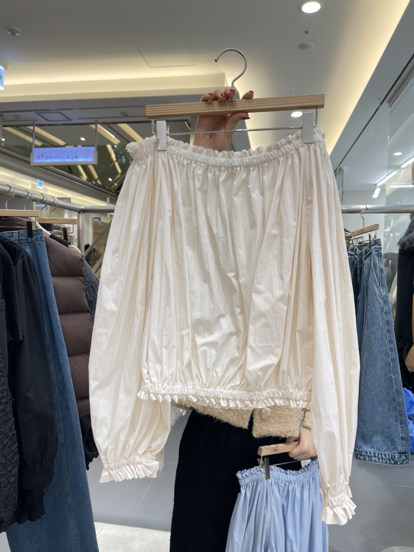 XPARTY韓國直郵東大門實拍女裝新品25春夏時尚熱賣襯衫蕾絲衫XPARTY襯衫/蕾絲衫