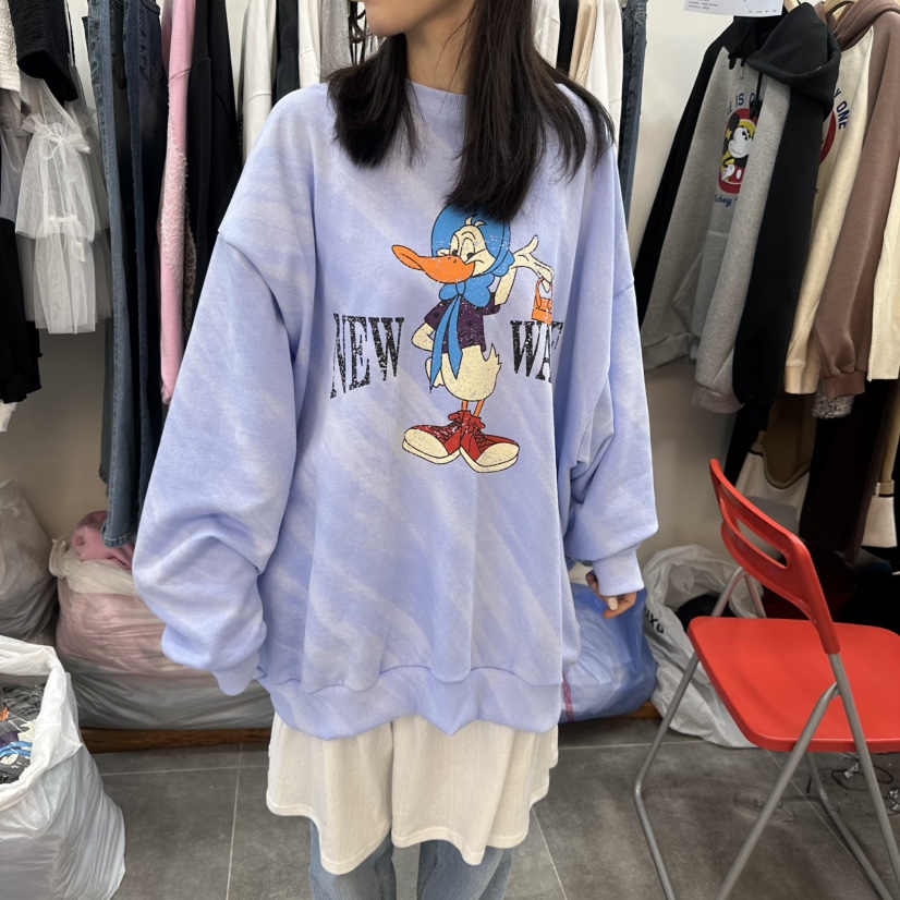 DELIGHT-L韓國直郵東大門實拍女裝新款推薦熱賣真品衛衣鴨DELIGHT-L衛衣圖色1