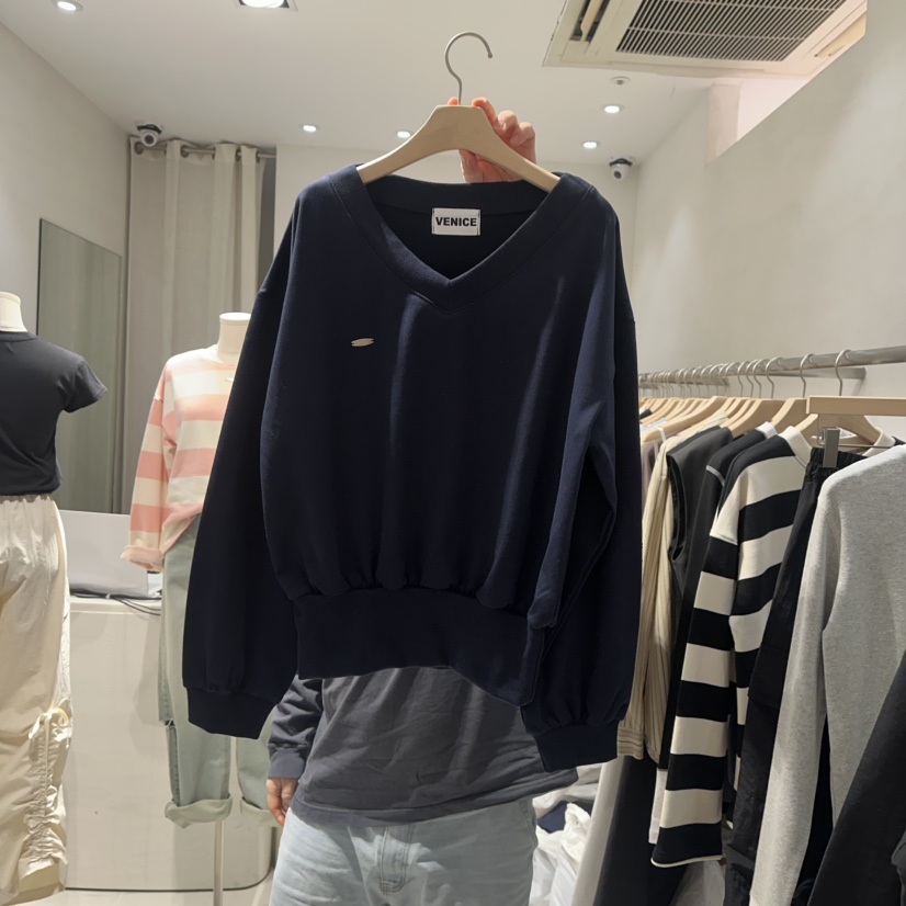 VENICE韓國直郵女裝新款推薦人氣休閑真品25春夏時尚熱賣衛衣VENICE衛衣圖色2