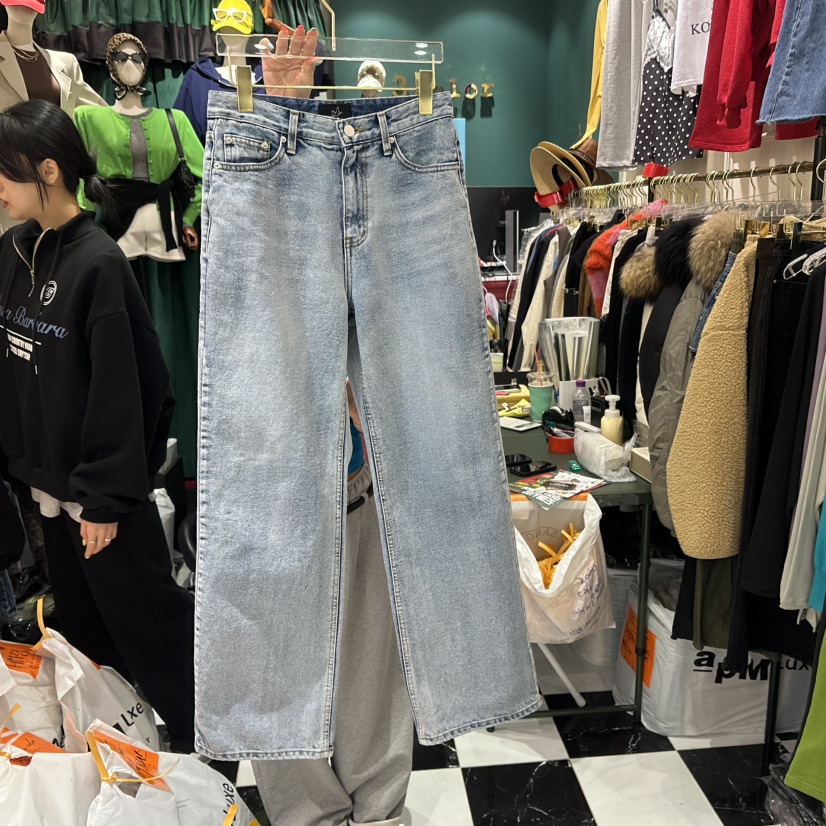 3COLOR韓國直郵東大門實拍女裝新品25春夏牛仔褲Three color牛仔褲