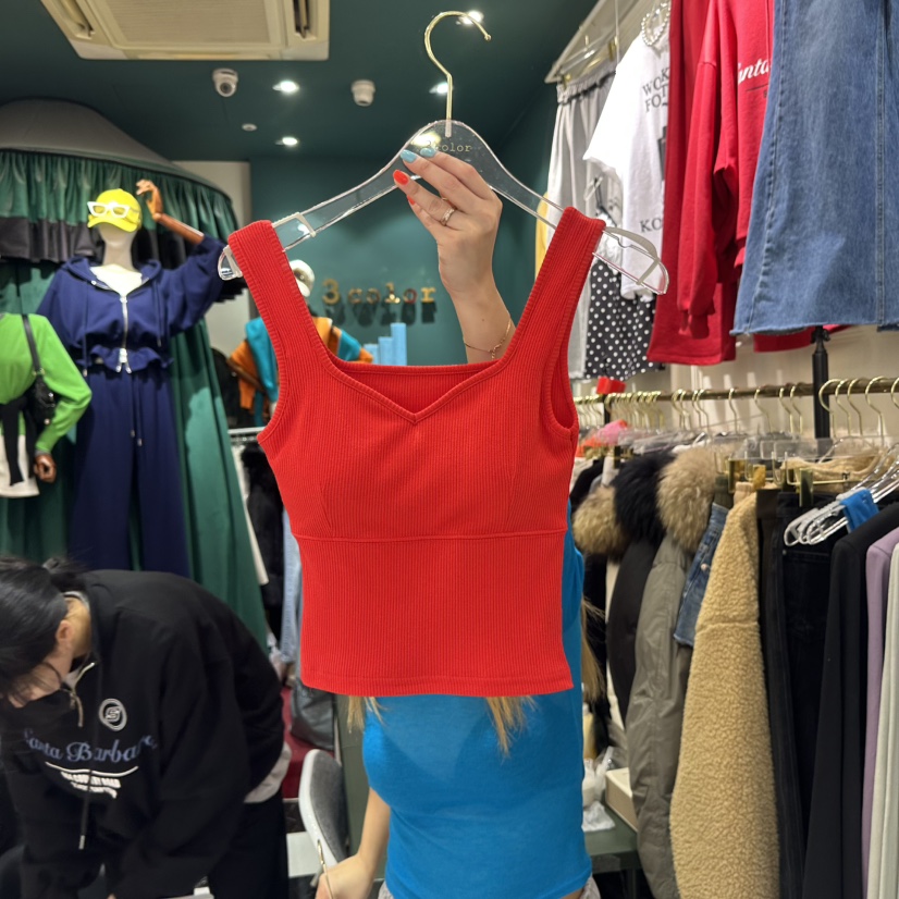 3COLOR(此品牌名稱會遭售假投訴,建議淘寶店鋪商品名稱中不要使用)韓國直郵女裝新款真品吊帶背心Three color吊帶/背心圖色2