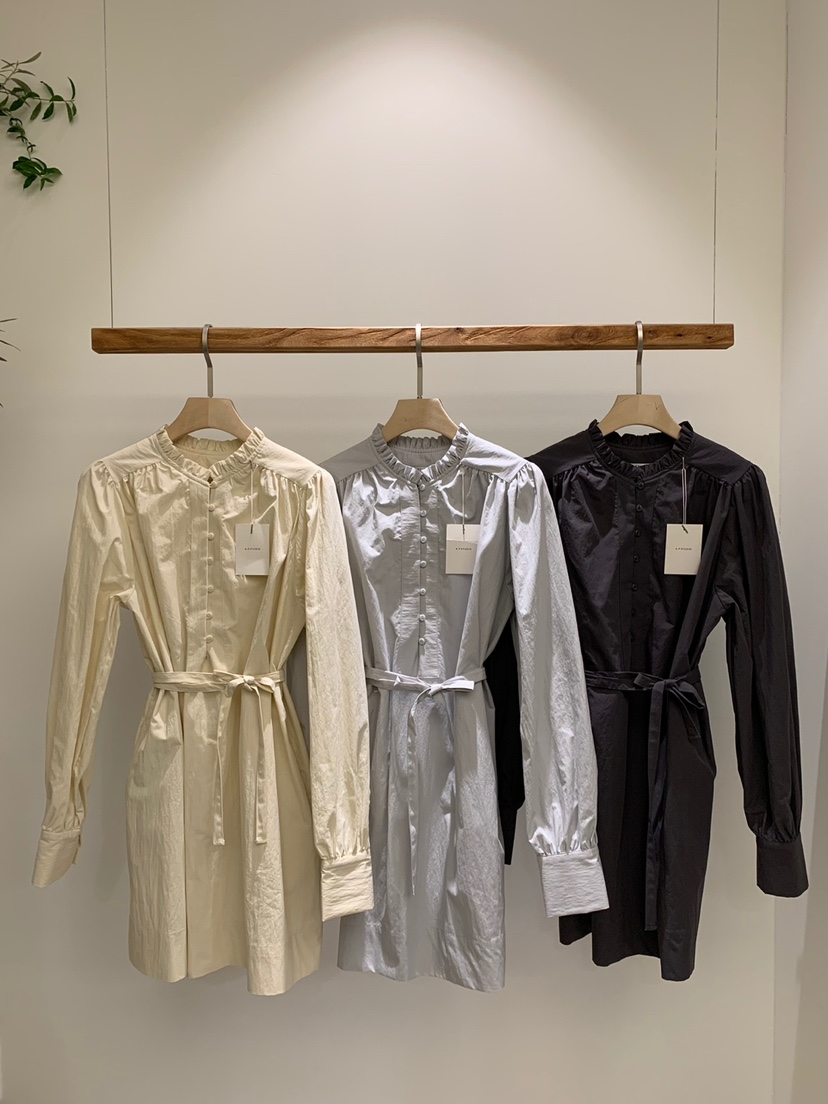 A P-STUDIO直郵韓國代購女裝新款時尚熱賣25春夏連衣裙含腰繩A P-STUDIO連衣裙