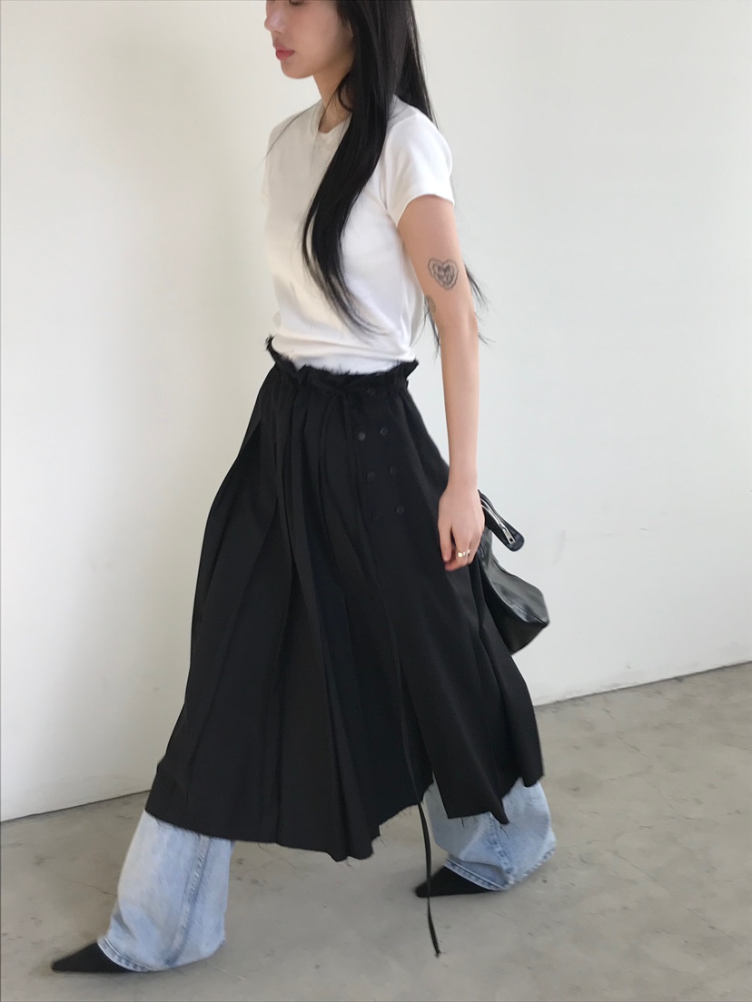 ESCHER韓國直郵東大門實拍女裝新品時尚推薦25春夏半身裙中短裙ESCHER半身裙/中短裙