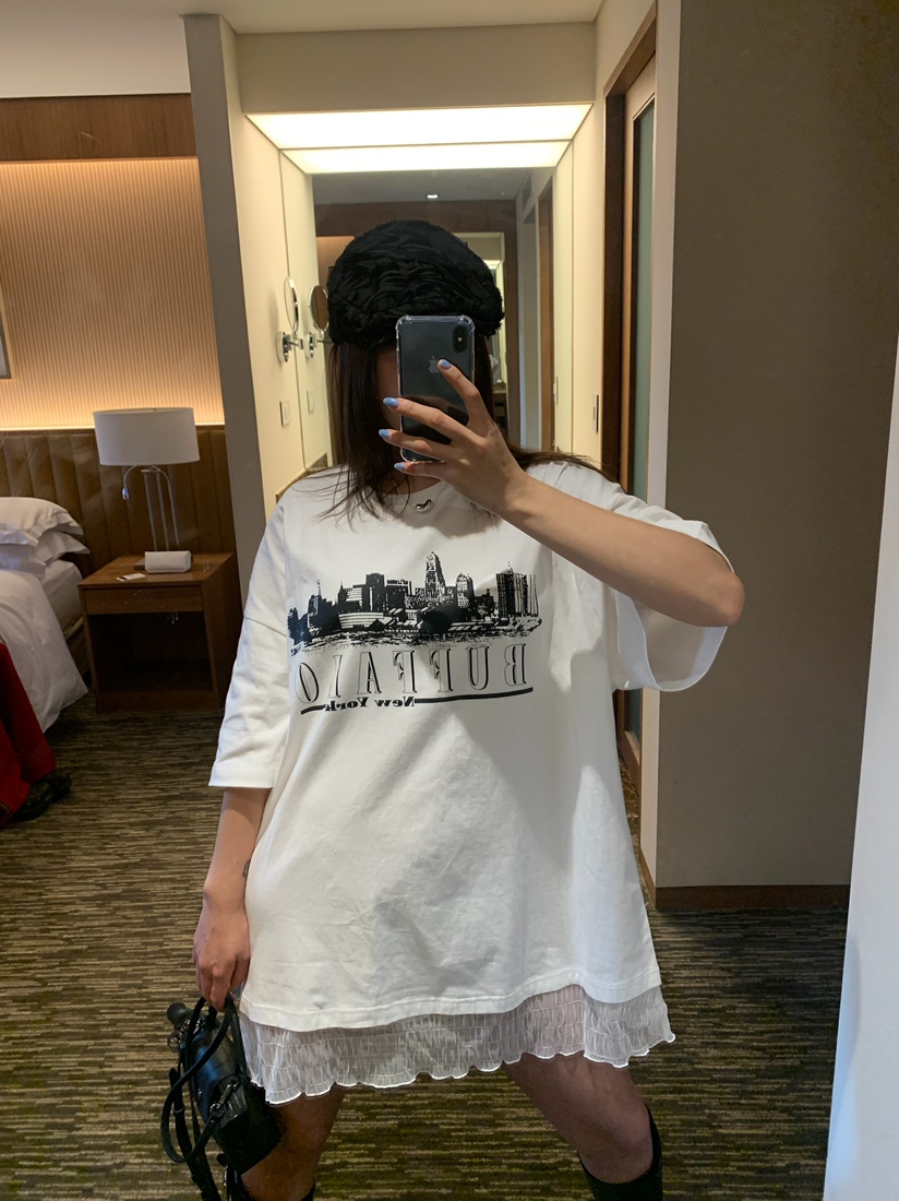 BADCALM直郵韓國代購女裝新品時尚推薦真品休閑25春夏熱賣T恤BADCALMT恤圖色2