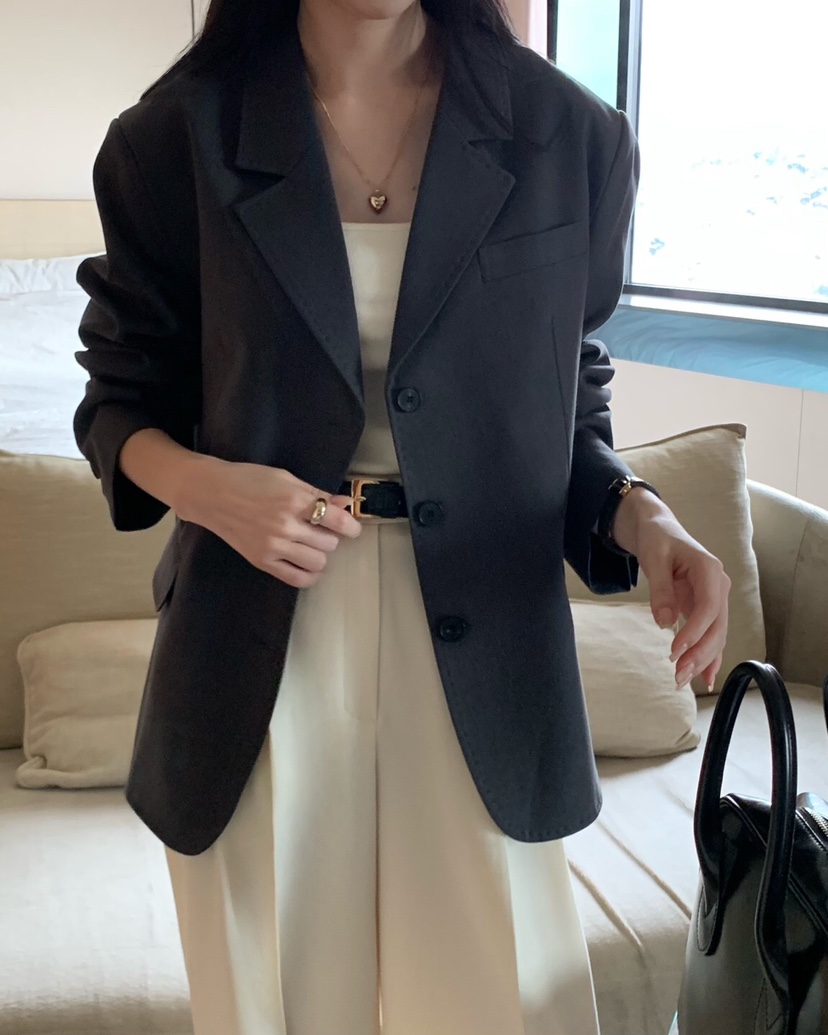 NOTHING直郵韓國代購女裝新品人氣真品25春夏休閑職業推薦夾克NOTHING夾克