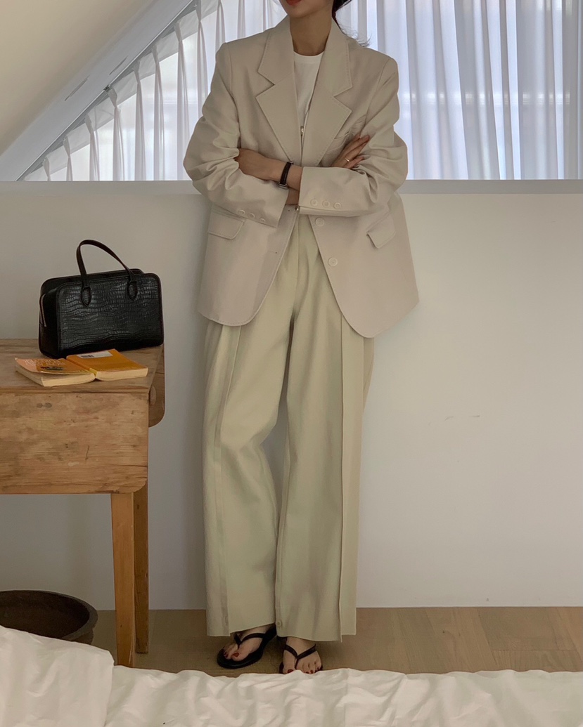 NOTHING直郵韓國代購女裝新品人氣真品25春夏休閑職業推薦夾克NOTHING夾克