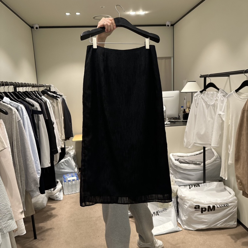 RE STOCK韓國直郵東大門代購女裝新款真品人氣25春夏時尚長裙RE STOCK長裙圖色2
