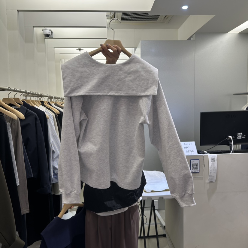 AMON韓國直郵女裝新品推薦時尚人氣熱賣職業休閑真品25春夏衛衣AMON衛衣