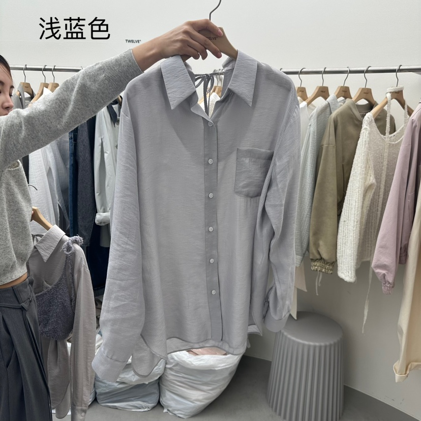 TWELVE韓國直郵女裝新品真品熱賣休閑職業25春夏襯衫蕾絲衫TWELVE襯衫/蕾絲衫圖色2