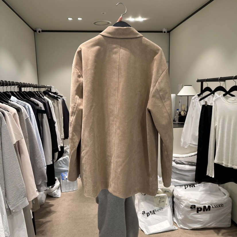 RE STOCK直郵韓國代購女裝新品推薦真品職業人氣夾克絨面革RE STOCK夾克