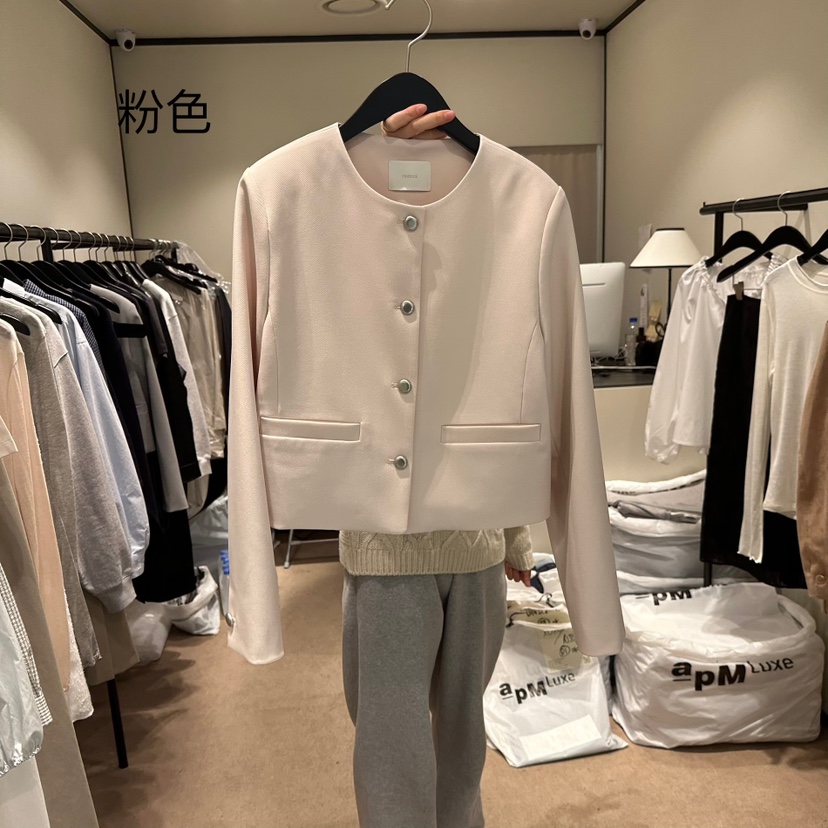 RE STOCK韓國直郵女裝新品熱賣時尚職業人氣推薦休閑夾克柔軟RE STOCK夾克圖色2