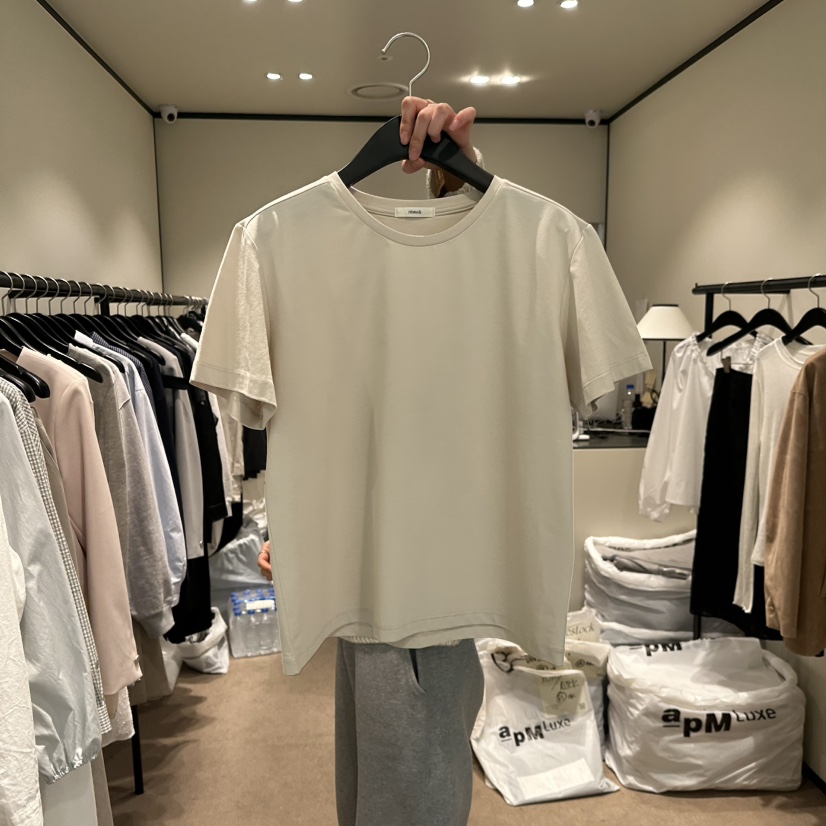 RE STOCK韓國直郵女裝新品熱賣人氣真品推薦時尚職業25春夏T恤RE STOCKT恤圖色3