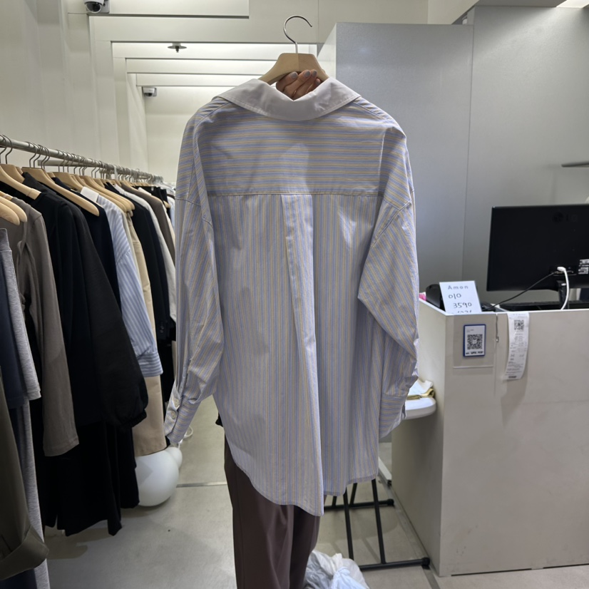 AMON韓國直郵女裝新品人氣25春夏熱賣真品職業休閑襯衫蕾絲衫AMON襯衫/蕾絲衫