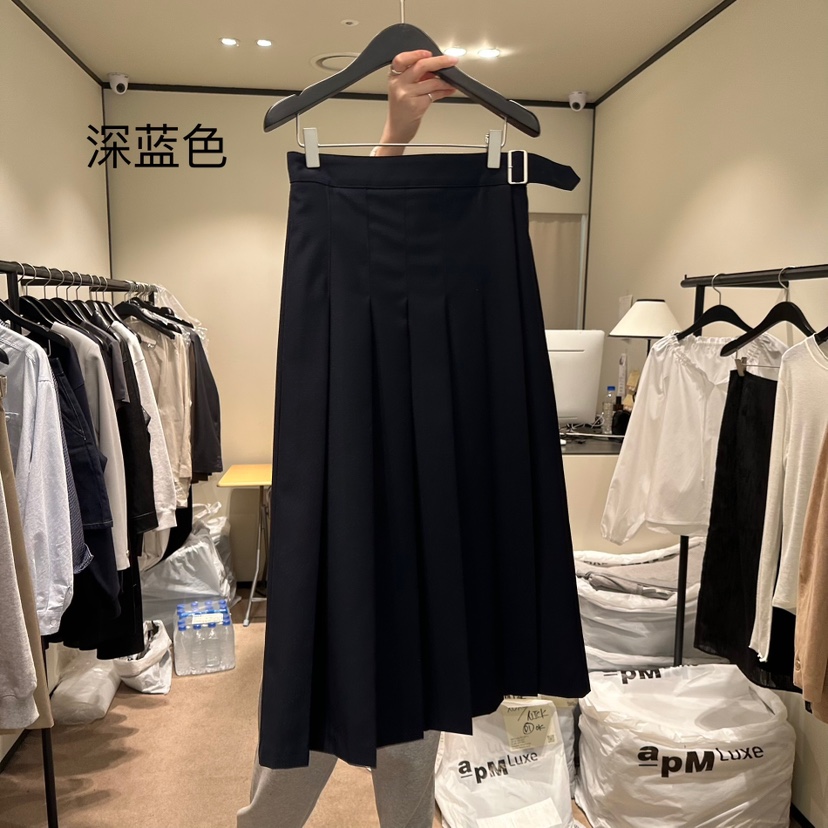 RE STOCK直郵韓國代購女裝新品時尚熱賣真品25春夏人氣長裙RE STOCK長裙圖色2