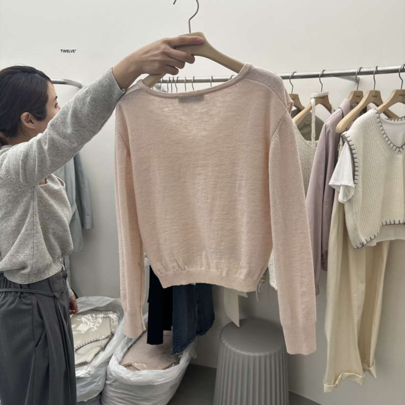 TWELVE韓國直郵女裝新品時尚真品職業25春夏人氣熱賣針織衫TWELVE針織衫