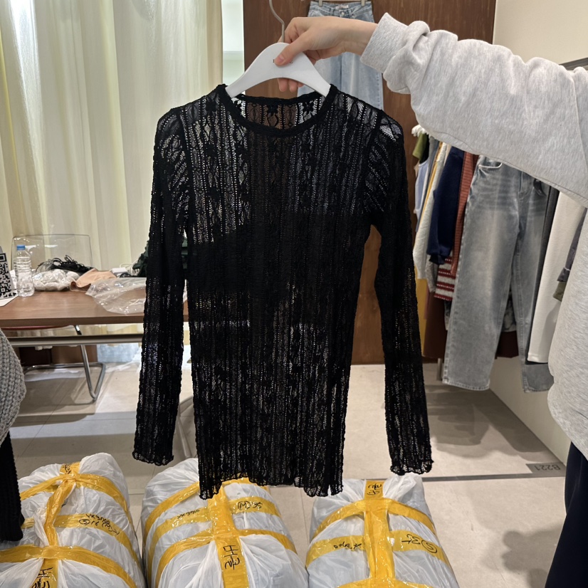 BUCKLE直郵韓國代購女裝新款休閑職業真品25春夏襯衫蕾絲衫BUCKLE襯衫/蕾絲衫圖色3