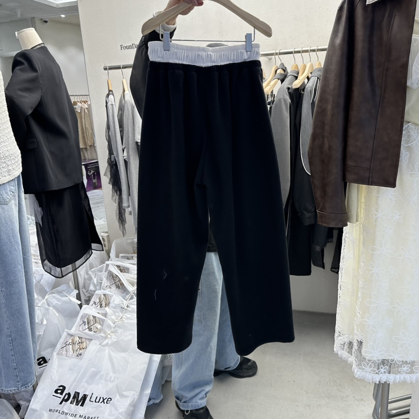 FOUNDATION韓國直郵女裝新品25春夏時尚休閑熱賣職業休閑褲FOUNDATION休閑褲