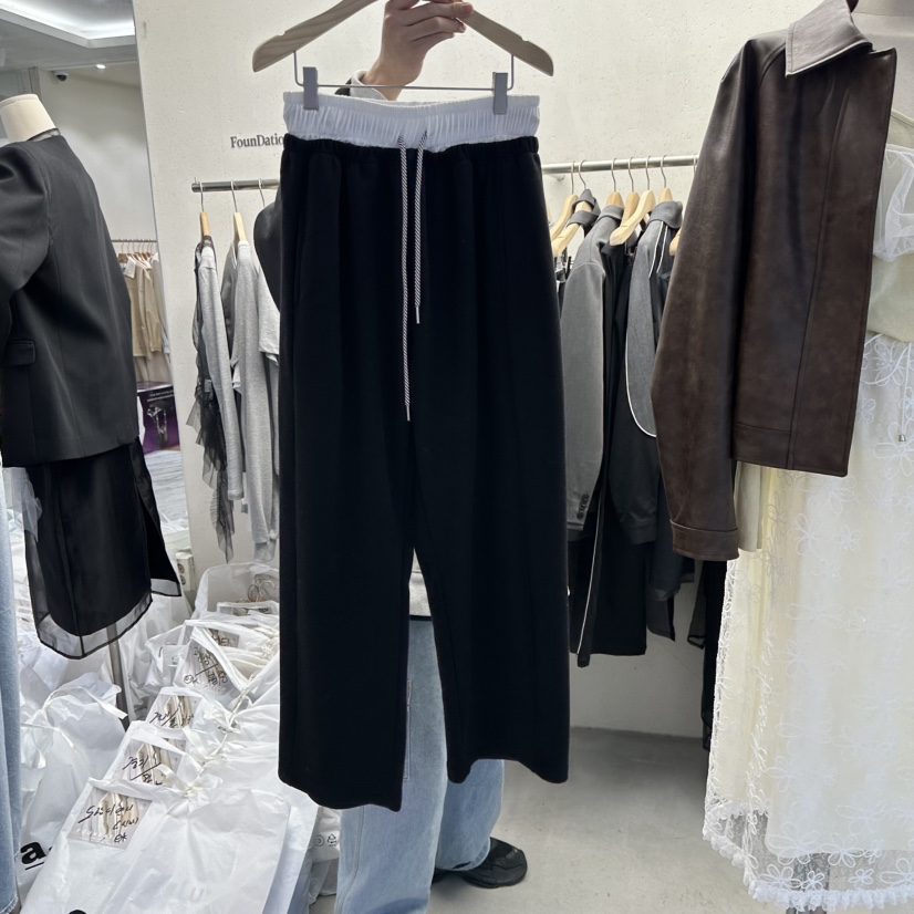 FOUNDATION韓國直郵女裝新品25春夏時尚休閑熱賣職業休閑褲FOUNDATION休閑褲圖色2