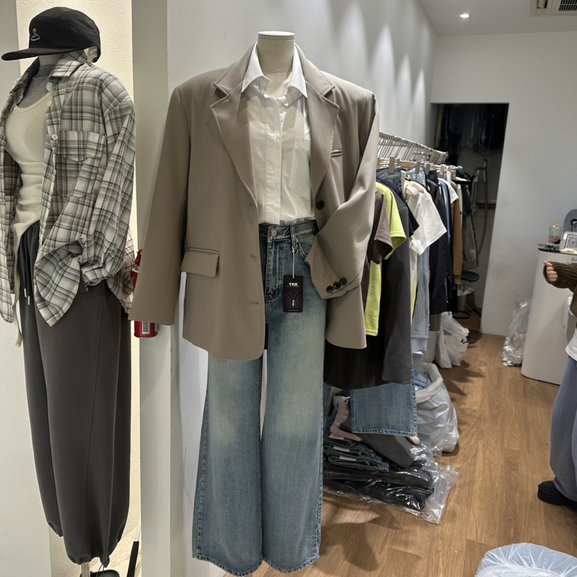 DOUZE韓國直郵東大門代購女裝新品時尚真品職業熱賣人氣牛仔褲DOUZE牛仔褲