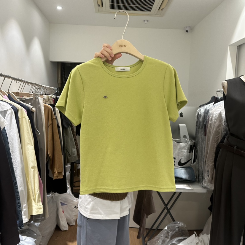 DOUZE韓國直郵東大門實拍女裝新品真品熱賣時尚推薦25春夏T恤DOUZET恤圖色1