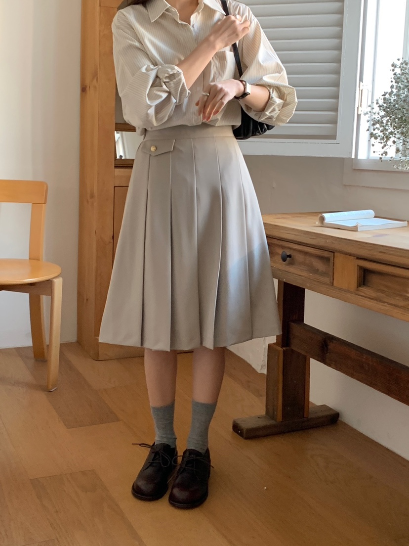 FRILL-T韓國直郵女裝新款休閑人氣時尚真品推薦半身裙中短裙FRILL-T半身裙/中短裙