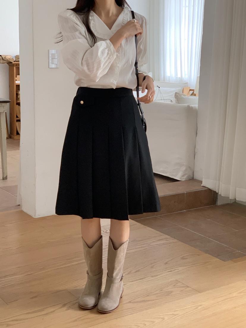 FRILL-T韓國直郵女裝新款休閑人氣時尚真品推薦半身裙中短裙FRILL-T半身裙/中短裙
