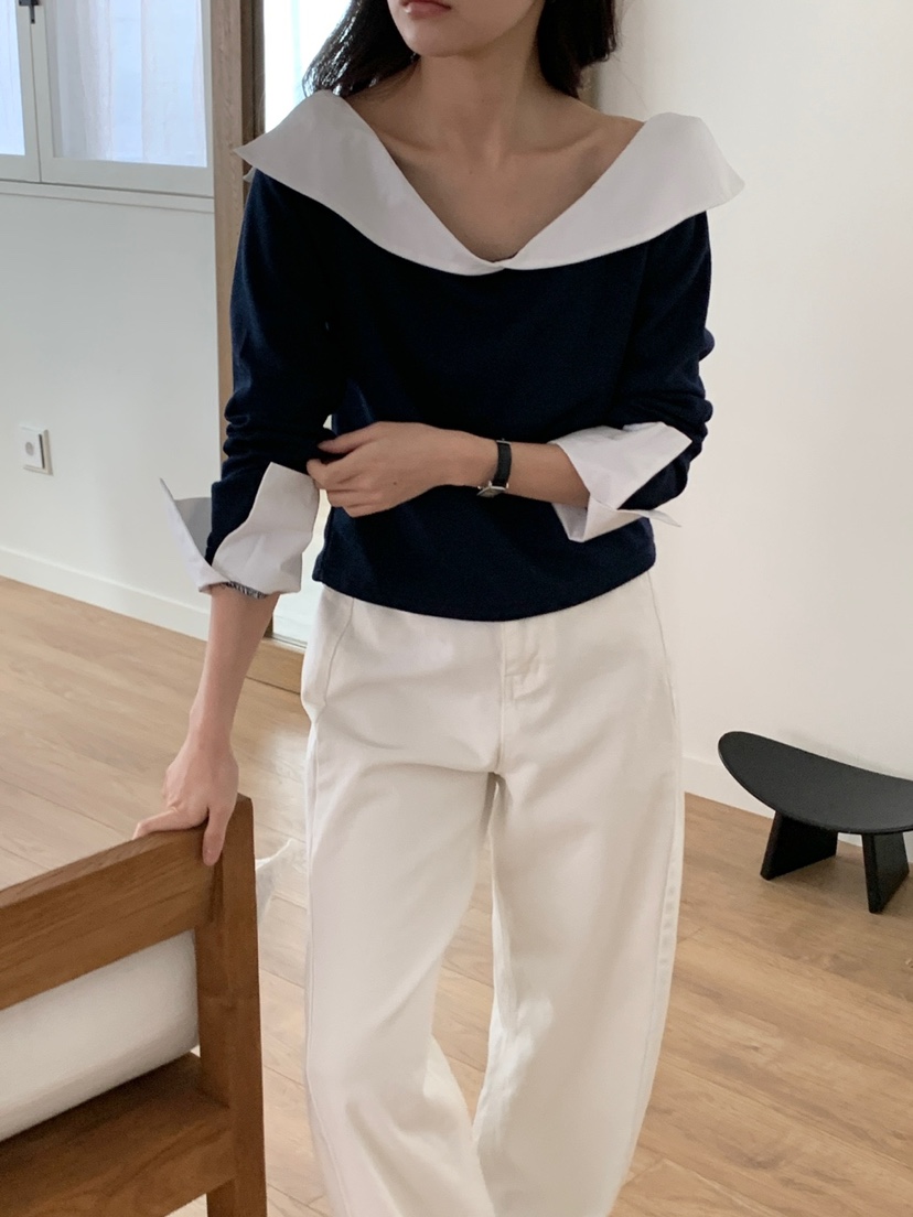 FRILL-T韓國直郵女裝新款熱賣人氣休閑職業真品襯衫蕾絲衫FRILL-T襯衫/蕾絲衫