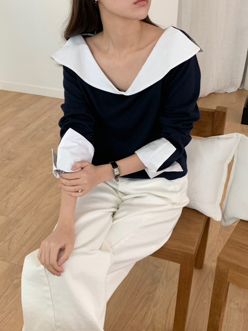 FRILL-T韓國直郵女裝新款熱賣人氣休閑職業真品襯衫蕾絲衫FRILL-T襯衫/蕾絲衫