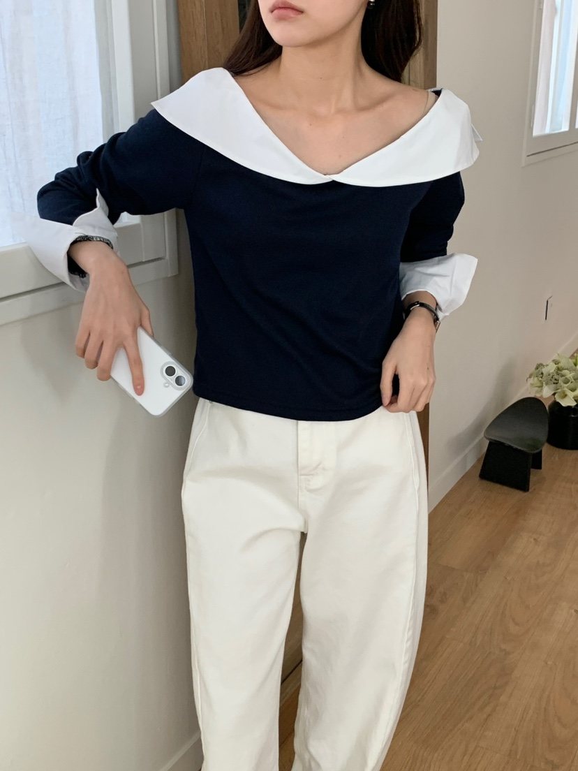 FRILL-T韓國直郵女裝新款熱賣人氣休閑職業真品襯衫蕾絲衫FRILL-T襯衫/蕾絲衫