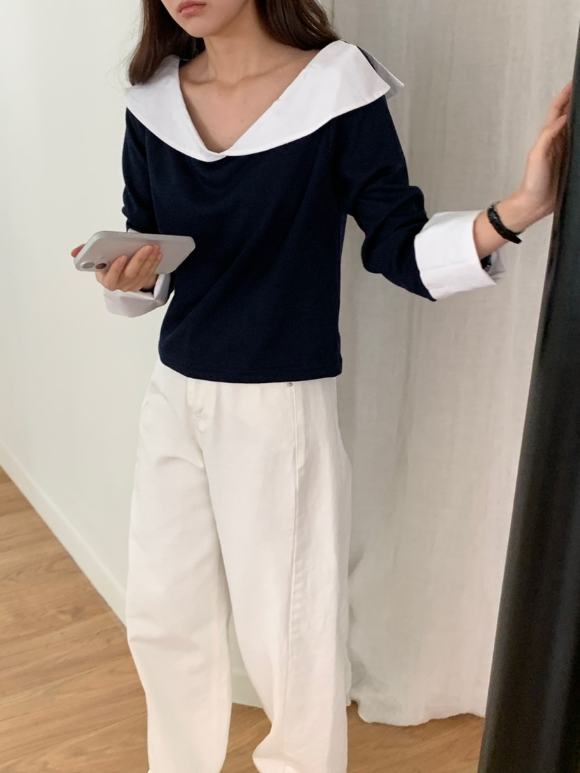 FRILL-T韓國直郵女裝新款熱賣人氣休閑職業真品襯衫蕾絲衫FRILL-T襯衫/蕾絲衫