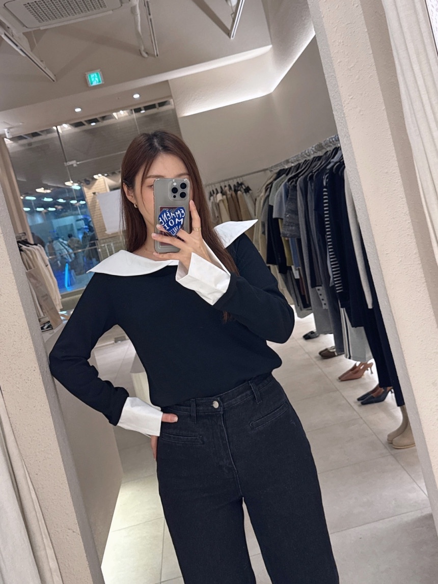 FRILL-T韓國直郵女裝新款熱賣人氣休閑職業真品襯衫蕾絲衫FRILL-T襯衫/蕾絲衫