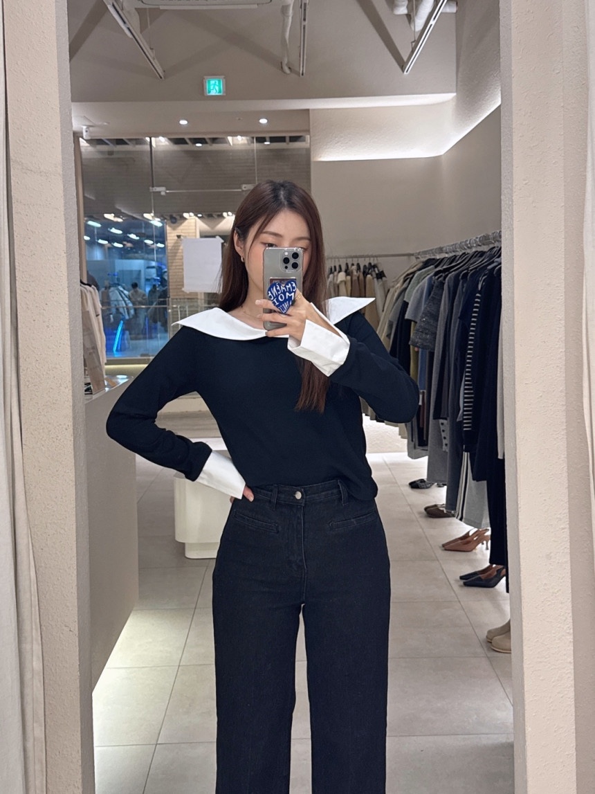 FRILL-T韓國直郵女裝新款熱賣人氣休閑職業真品襯衫蕾絲衫FRILL-T襯衫/蕾絲衫