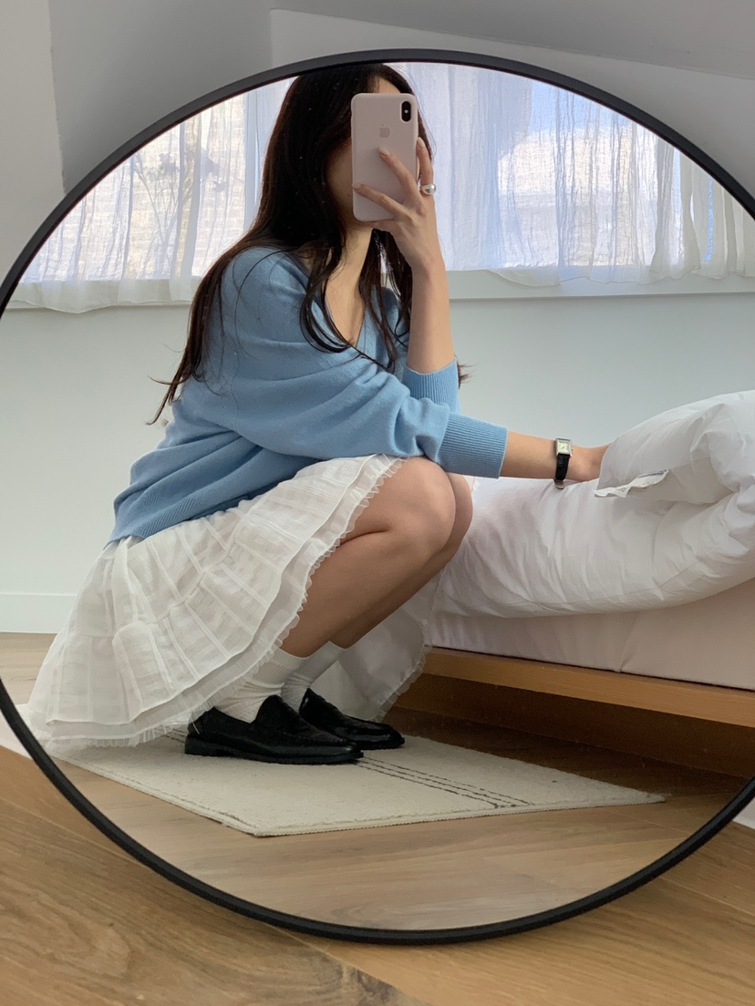 FRILL-T韓國直郵東大門代購女裝新款時尚25春夏熱賣真品短裙FRILL-T短裙