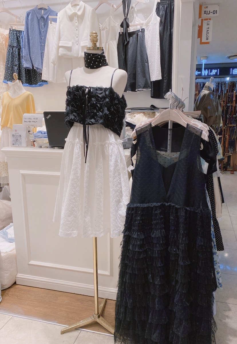 LETAILOR韓國直郵女士新品時尚熱賣推薦25春夏半身裙中短裙刺繡LETAILOR半身裙/中短裙
