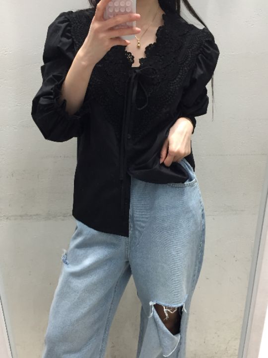 mars東大門直郵女裝新品職業25春夏熱賣推薦人氣襯衫蕾絲衫mars襯衫/蕾絲衫