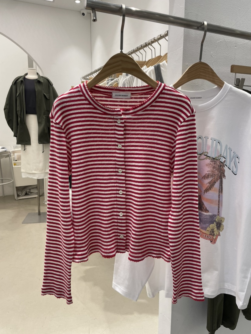 GOLDEN MARKET直郵韓國代購女裝新品25春夏休閑真品針織衫GOLDEN MARKET針織衫圖色2