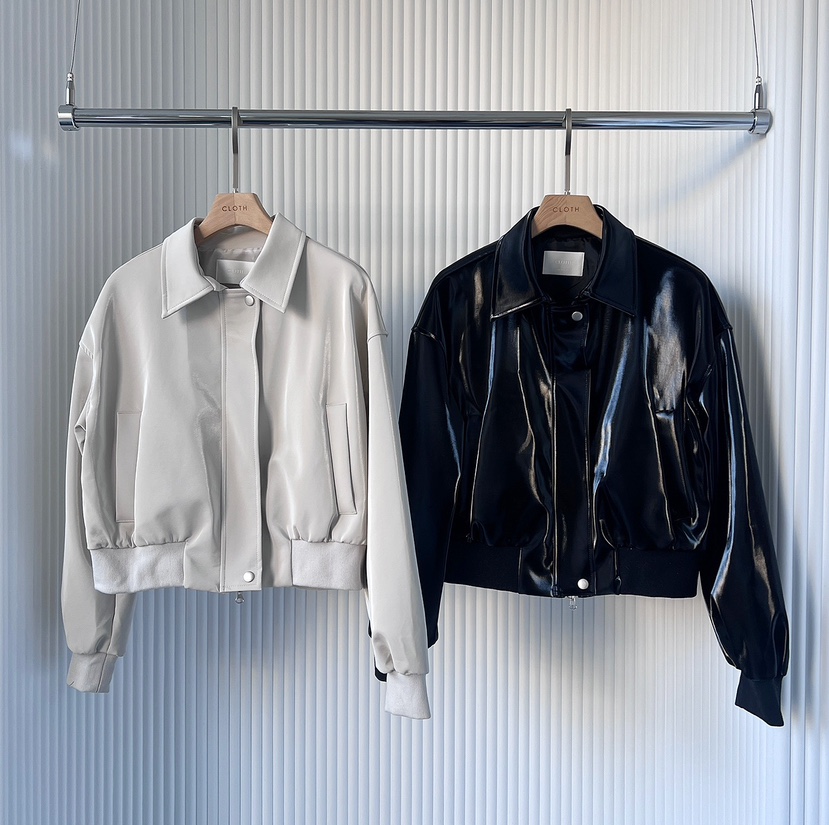CLOTH東大門實拍女裝新品時尚職業人氣推薦熱賣25春夏皮衣皮革CLOTH皮衣