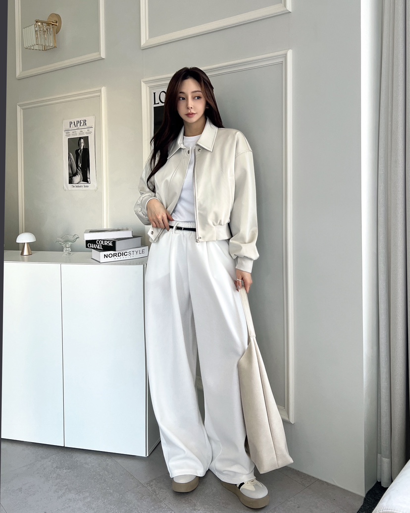 CLOTH東大門實拍女裝新品時尚職業人氣推薦熱賣25春夏皮衣皮革CLOTH皮衣