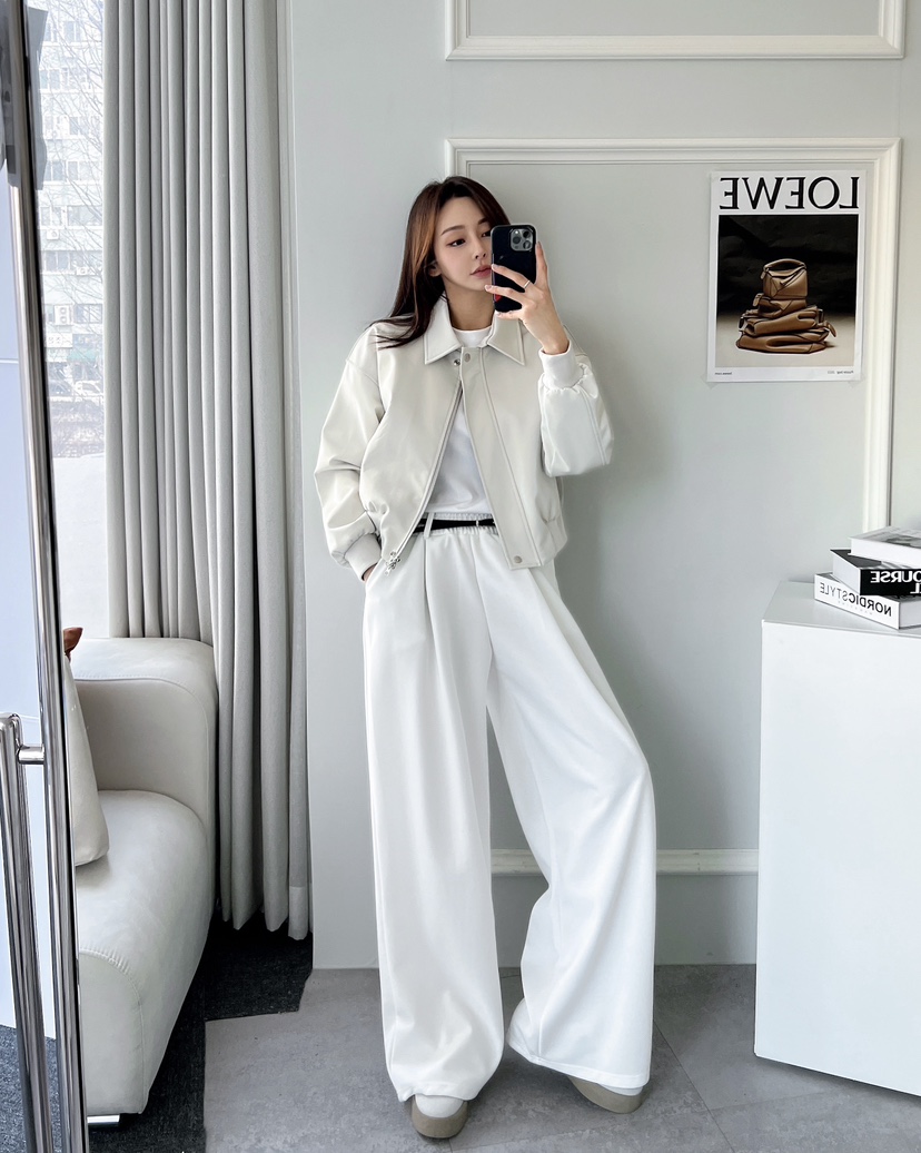 CLOTH東大門實拍女裝新品時尚職業人氣推薦熱賣25春夏皮衣皮革CLOTH皮衣