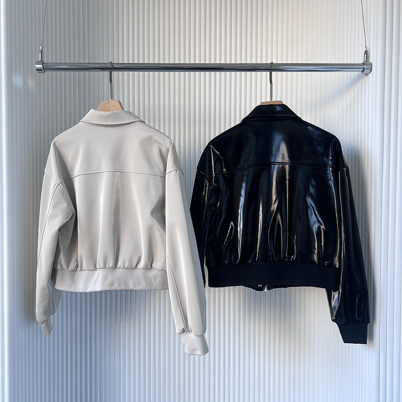 CLOTH東大門實拍女裝新品時尚職業人氣推薦熱賣25春夏皮衣皮革CLOTH皮衣