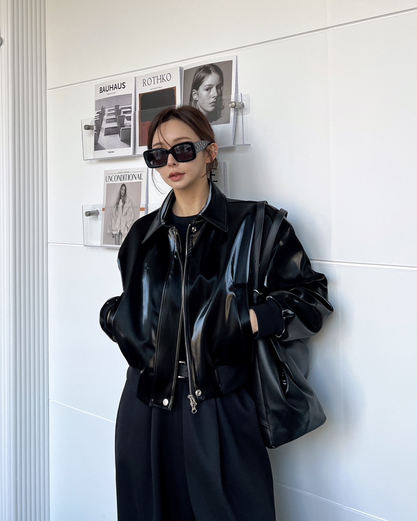 CLOTH東大門實拍女裝新品時尚職業人氣推薦熱賣25春夏皮衣皮革CLOTH皮衣圖色2