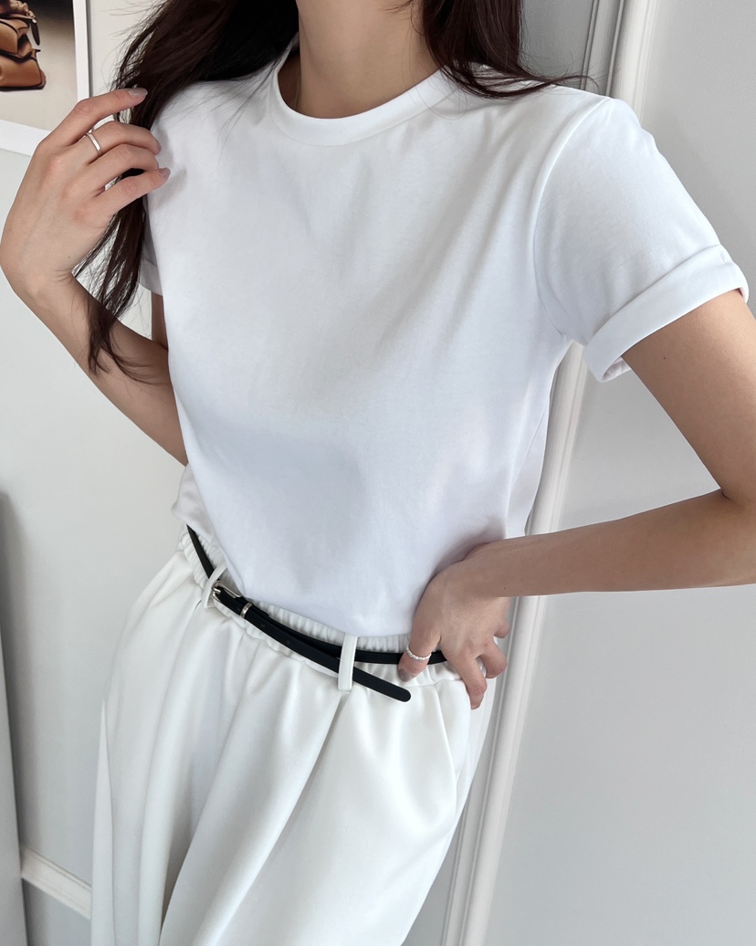 CLOTH東大門實拍女士新款推薦職業時尚休閑25春夏人氣真品T恤CLOTHT恤