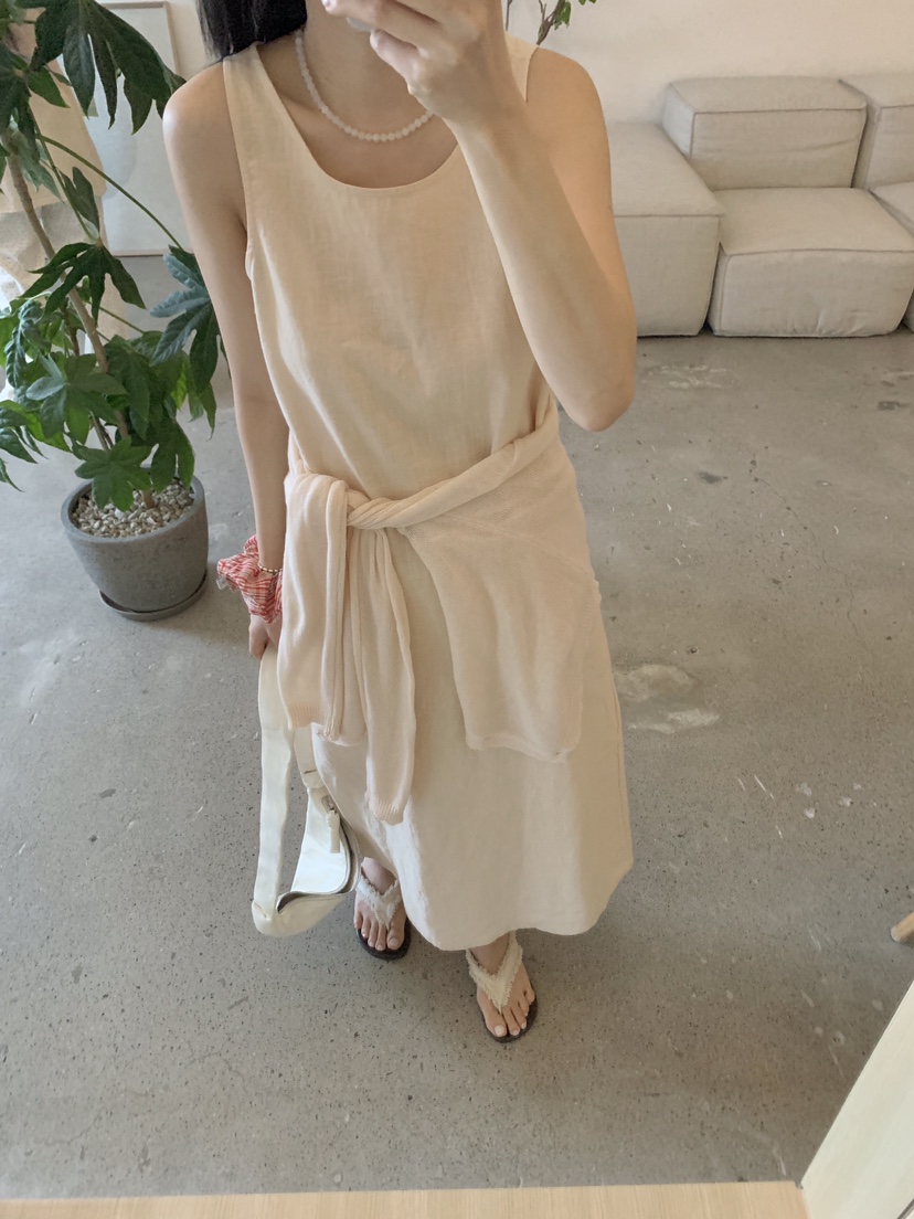 SOAPYROOM韓國直郵女士新品職業時尚推薦休閑人氣連衣裙亞麻SOAPYROOM連衣裙