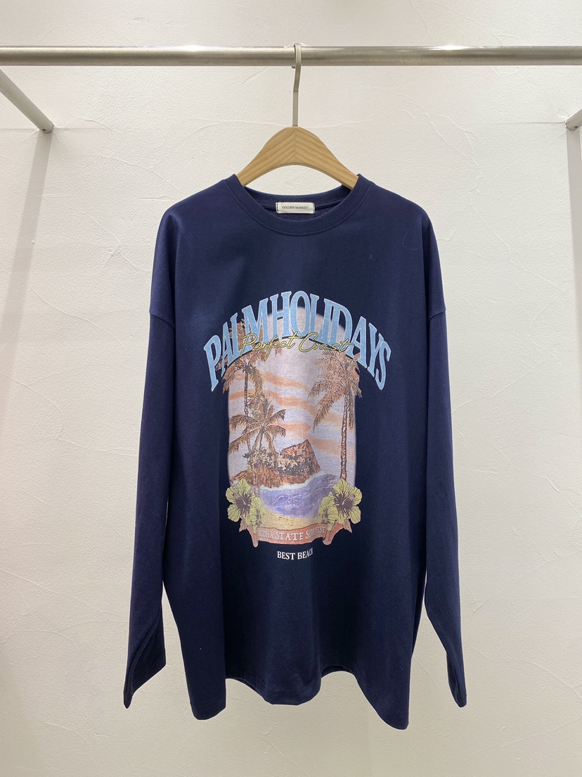 GOLDEN MARKET東大門直郵女裝新品25春夏真品熱賣人氣長袖T恤GOLDEN MARKET長袖T恤圖色3